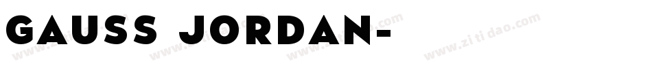 Gauss Jordan字体转换